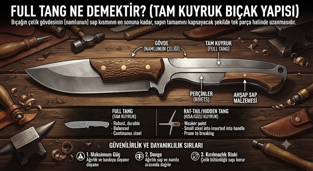 Full Tang Ne Demektir? Dayanıklı Bıçak Yapılarının Sırları