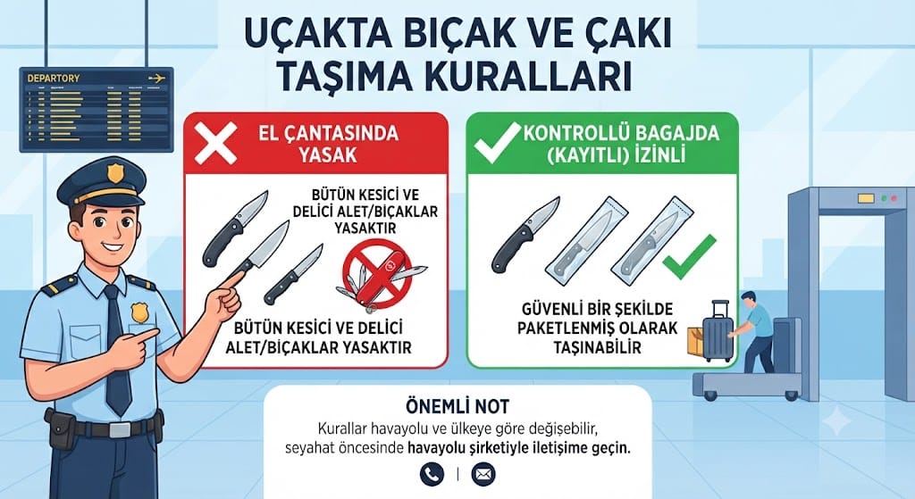 Çakı ve Bıçak Uçağa Alınabilir mi? Seyahat Ederken Kurallar Nelerdir?