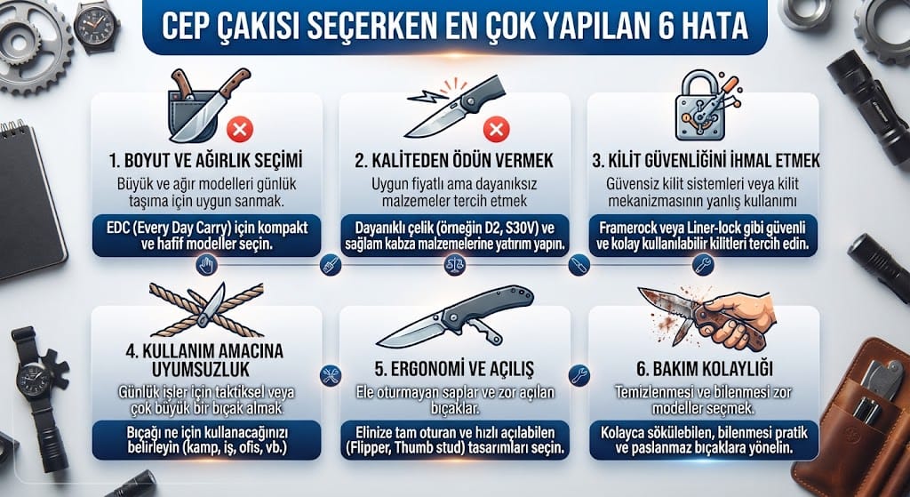 Cep Çakısı Seçerken En Çok Yapılan Hatalar
