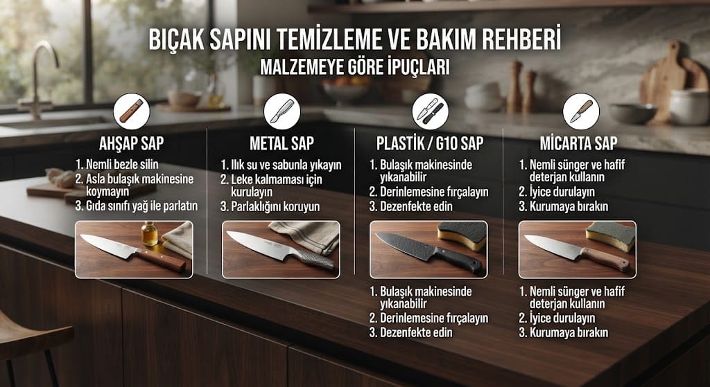 Bıçak Sapı Nasıl Temizlenir? Malzemeye Göre Bakım Önerileri