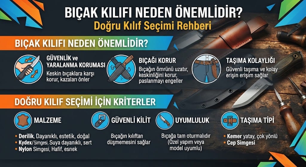 Bıçak Kılıfı Neden Önemlidir? Doğru Kılıf Seçimi