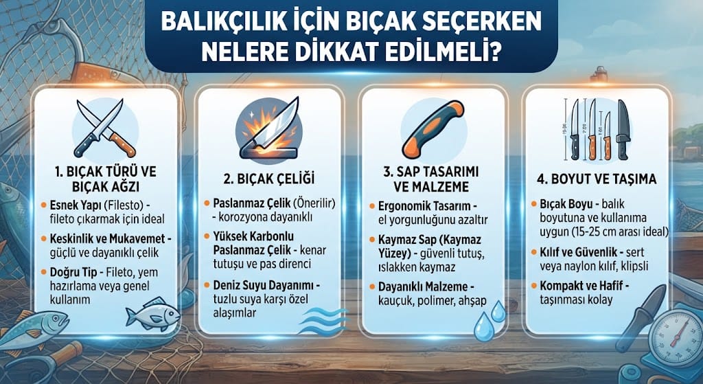 Balıkçılık İçin Bıçak Seçerken Nelere Dikkat Edilmeli?