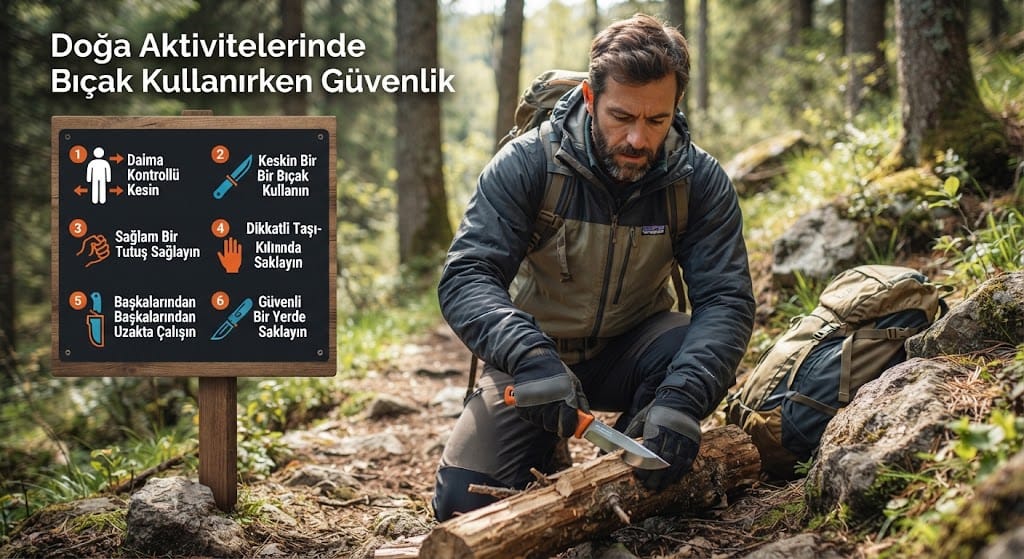 Doğa Aktivitelerinde Bıçak Kullanırken Güvenlik İçin Nelere Dikkat Edilmeli?